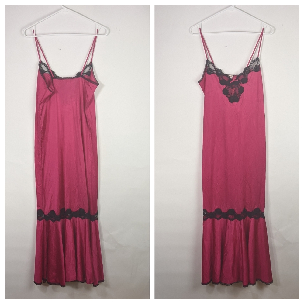 Vintage Hollywood style long slip dress nightgown